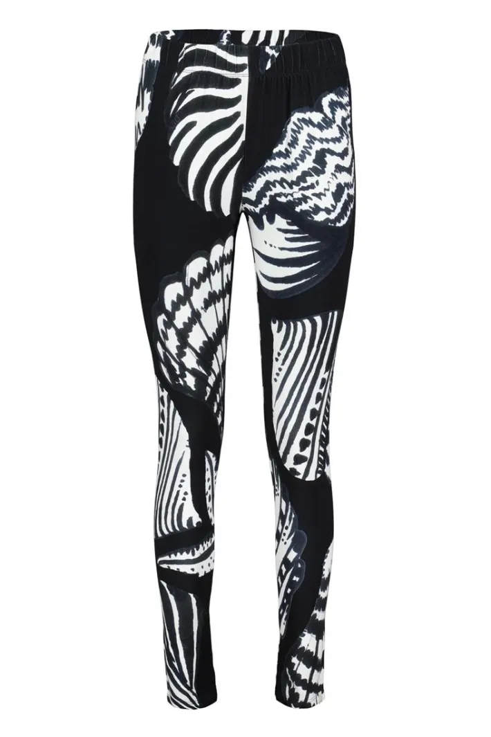DiDi Basic legging in Black with Shell Symphony print- Leggings | Lange Broeken