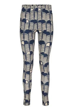 DiDi Basic leggings Dark blue Glow print- Leggings | Lange Broeken
