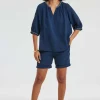 DiDi Bermuda Pietra Dark blue- Korte Broeken