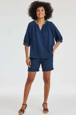 DiDi Bermuda Pietra Dark blue- Korte Broeken