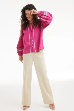 DiDi Blouse Abby Fuchsia purple- Blouses
