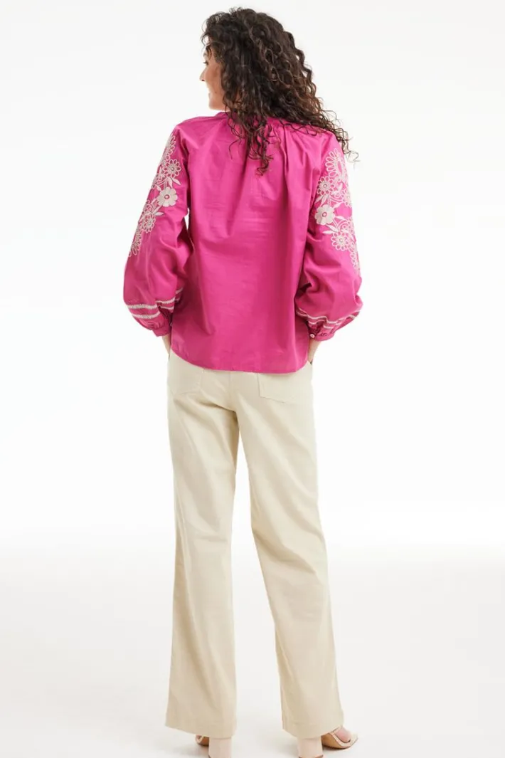 DiDi Blouse Abby Fuchsia purple- Blouses