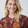DiDi Blouse Adore Red Woodland print- Blouses