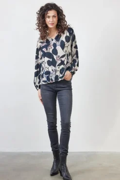 DiDi Blouse Adore Sand Wall flower print- Blouses