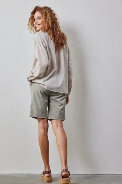 DiDi Blouse Chandy in Feather grey- Blouses