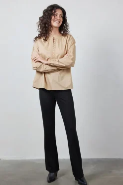DiDi Blouse Chandy Tan brown- Blouses