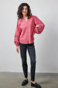 DiDi Blouse Cuty Holly berry rose- Blouses