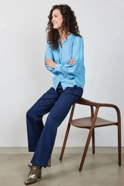 DiDi Blouse Delight Allure blue- Blouses