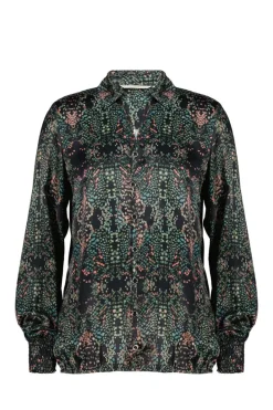 DiDi Blouse Fiesta Black Puntos print- Blouses