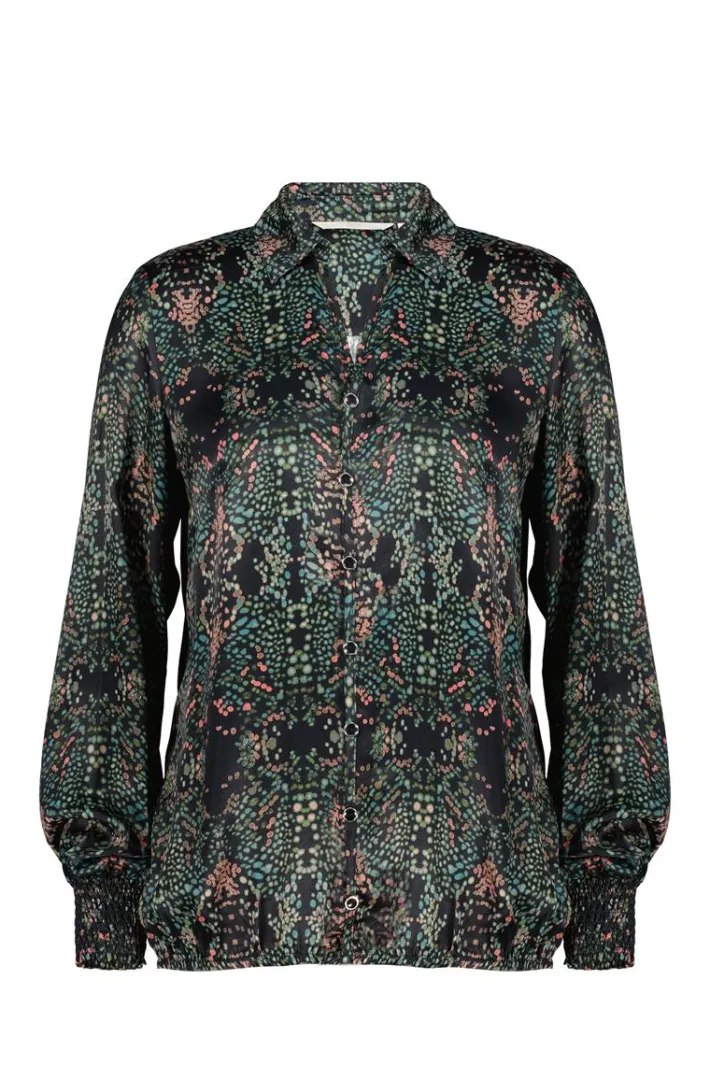 DiDi Blouse Fiesta Black Puntos print- Blouses