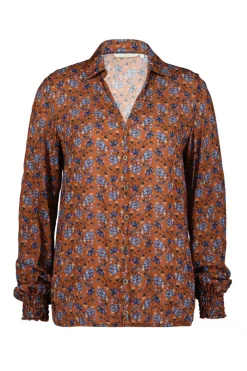 DiDi Blouse Fiesta Brown Waterside XS print- Blouses