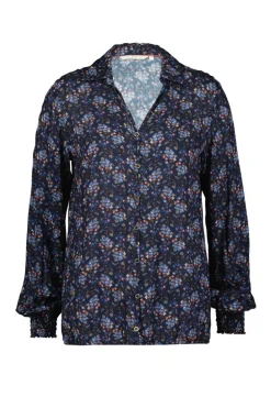 DiDi Blouse Fiesta Dark blue Waterside XS print- Blouses