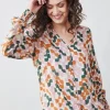 DiDi Blouse Fiesta Ecru Rhythm print- Blouses