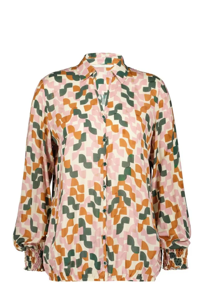DiDi Blouse Fiesta Ecru Rhythm print- Blouses
