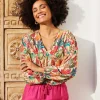 DiDi Blouse Lila Amazing print- Blouses