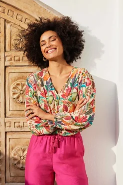 DiDi Blouse Lila Amazing print- Blouses
