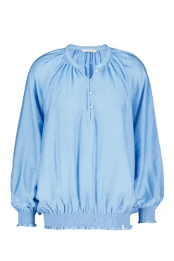 DiDi Blouse Lima in Baltic Sea blue- Blouses