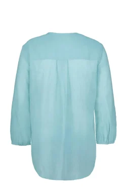 DiDi Blouse Lucy in Dusty Turqoise- Blouses
