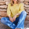DiDi Blouse Lucy in Light yellow- Blouses