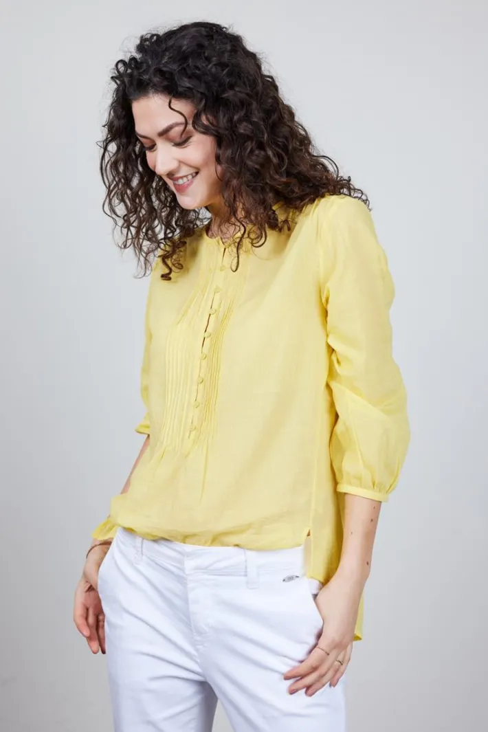DiDi Blouse Lucy in Light yellow- Blouses