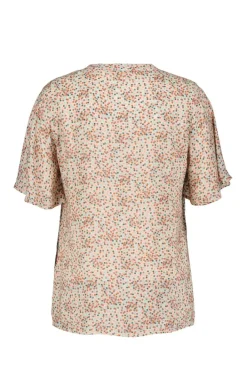 DiDi Blouse Manna Pink Fuji XS print- Blouses
