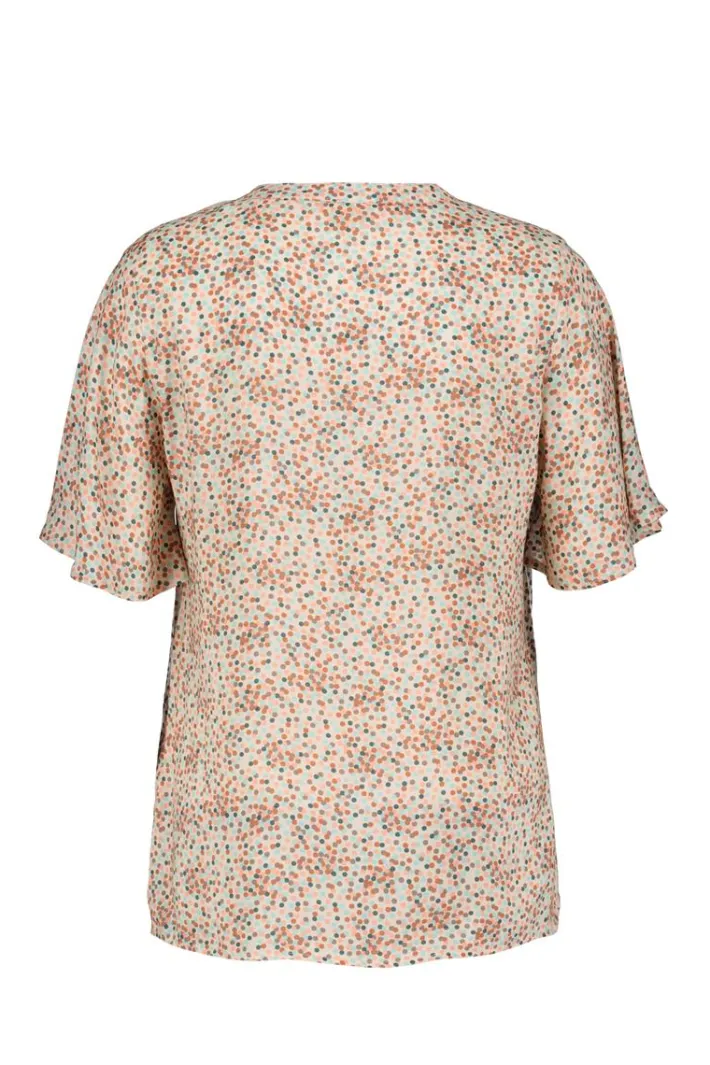 DiDi Blouse Manna Pink Fuji XS print- Blouses