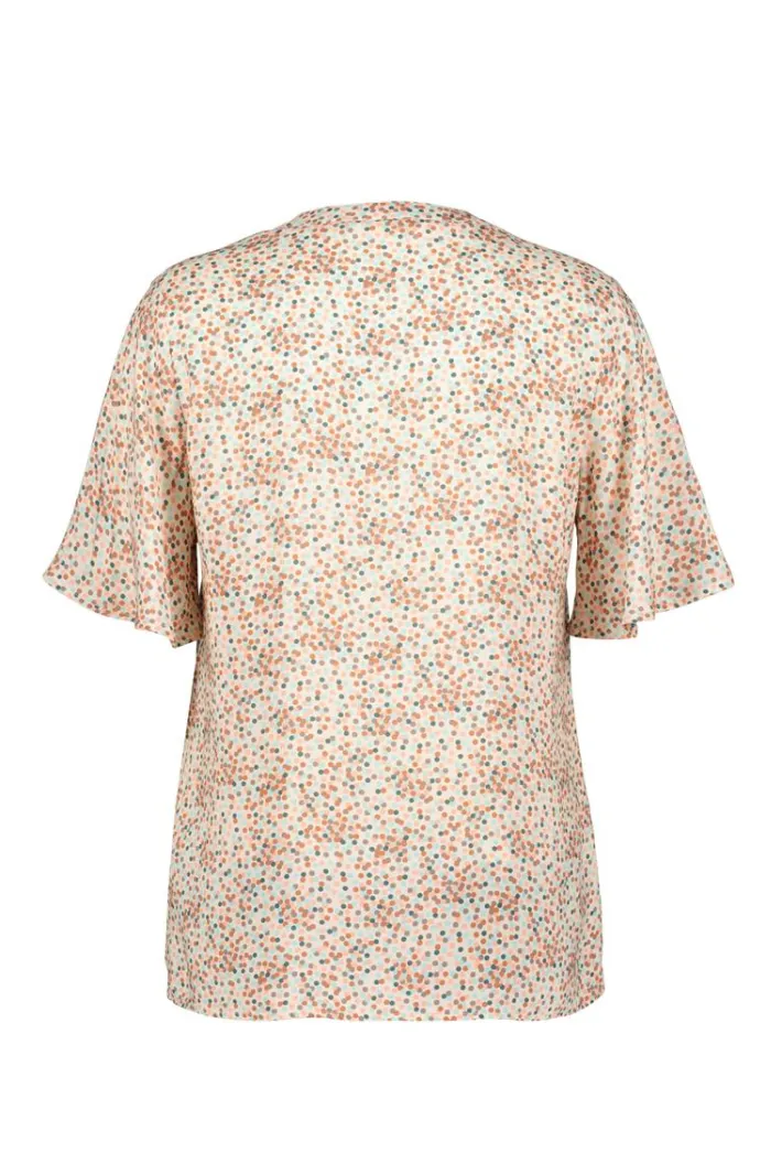 DiDi Blouse Manna Pink Fuji XS print- Blouses