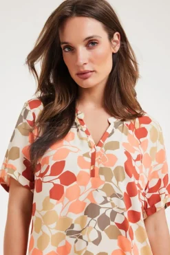 DiDi Blouse Moana Bright leaves print- Blouses