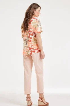 DiDi Blouse Moana Bright leaves print- Blouses