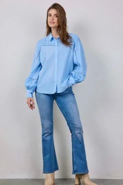 DiDi Blouse Monaco Placid blue- Blouses