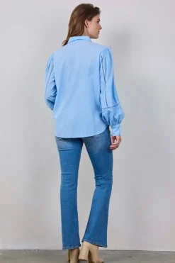 DiDi Blouse Monaco Placid blue- Blouses