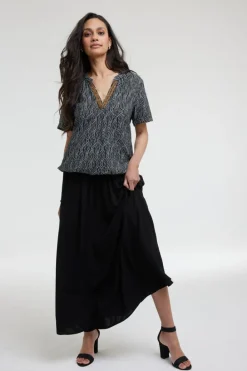 DiDi Blouse Moon Flowing print- Blouses