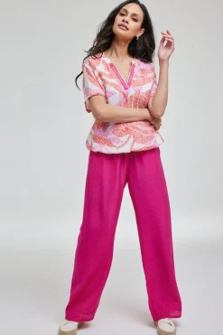 DiDi Blouse Moon Pink Bahia print- Blouses