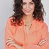 DiDi Blouse Nelsa Neon orange- Blouses