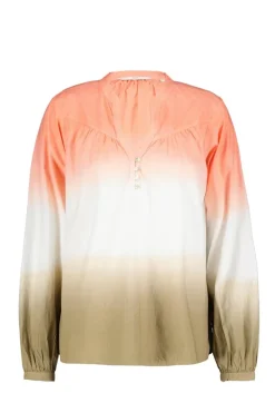 DiDi Blouse Nelsi dip dye Neon orange- Blouses