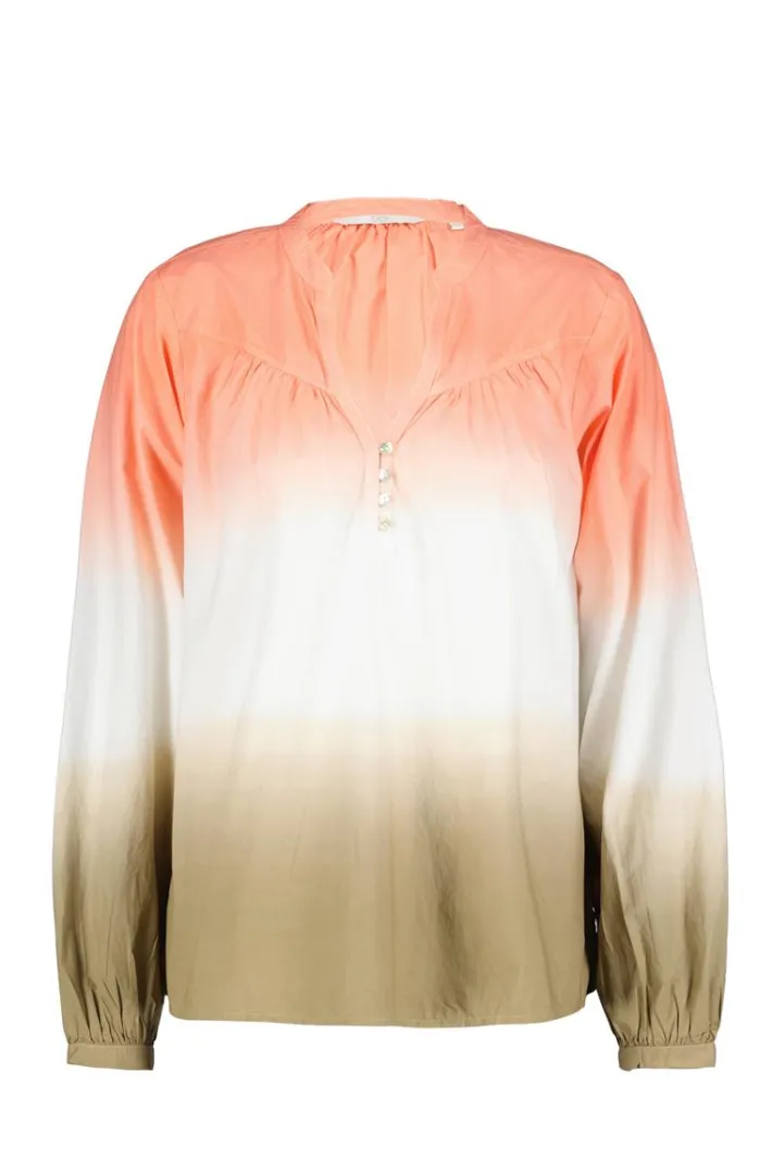DiDi Blouse Nelsi dip dye Neon orange- Blouses