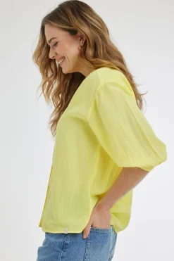 DiDi Blouse Nena Mid yellow- Blouses