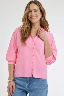 DiDi Blouse Nena Neon pink- Blouses