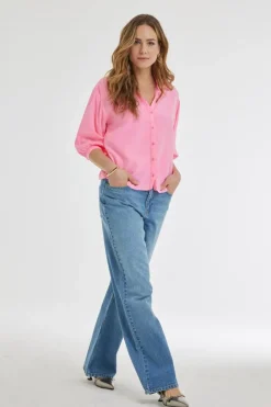 DiDi Blouse Nena Neon pink- Blouses