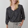 DiDi Blouse Nilly Black Spectrum print- Blouses