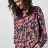 DiDi Blouse Nilly Darkblue Dewdrop print- Blouses