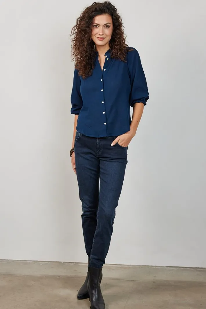 DiDi Blouse Paris Dark blue- Blouses