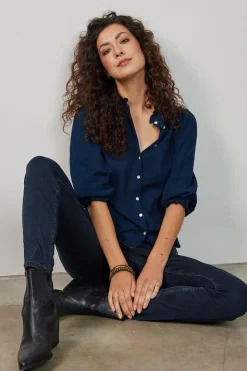DiDi Blouse Paris Dark blue- Blouses