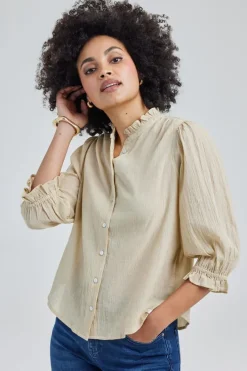 DiDi Blouse Paris Feather grey- Blouses