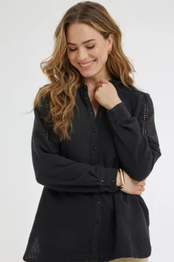 DiDi Blouse Ponza Black- Blouses
