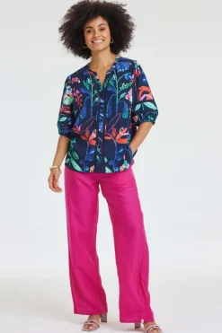 DiDi Blouse Rise Botanic spice print- Blouses