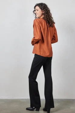 DiDi Blouse Sari Ginger brown- Blouses