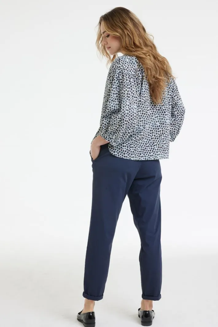 DiDi Blouse Senna Painted dot print- Blouses