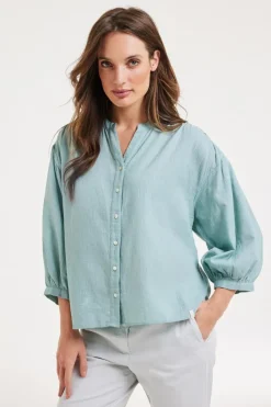 DiDi Blouse Senna Surf green- Blouses