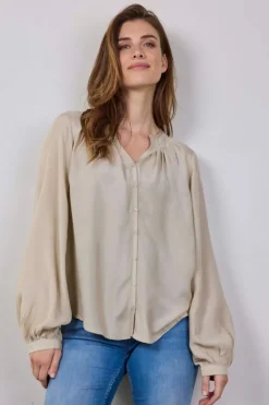 DiDi Blouse Sky Feather grey- Blouses